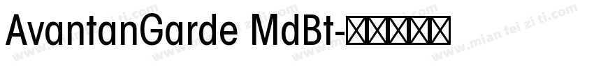 AvantanGarde MdBt字体转换